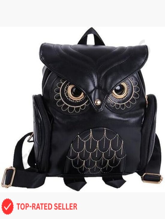 Fashion Owl Backpack Women Pu Leather Mini Bag Vintage Casual Daypack main image 5